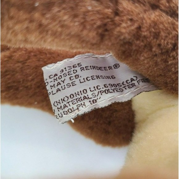 VTG Applause Rudolph the Red Nosed Reindeer 10" Plush Stuffed Christmas R.L. May - Picture 8 of 8